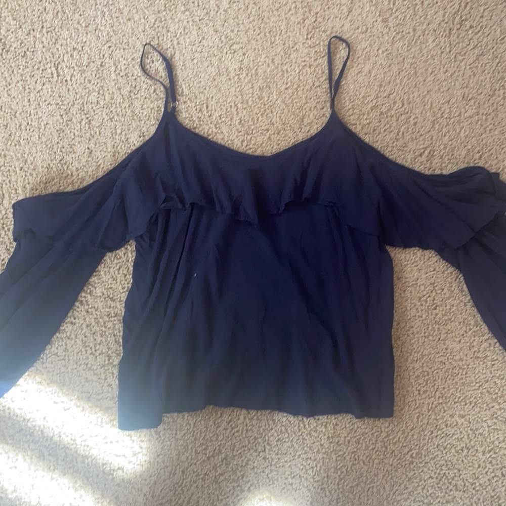 Navy off the shoulder top
